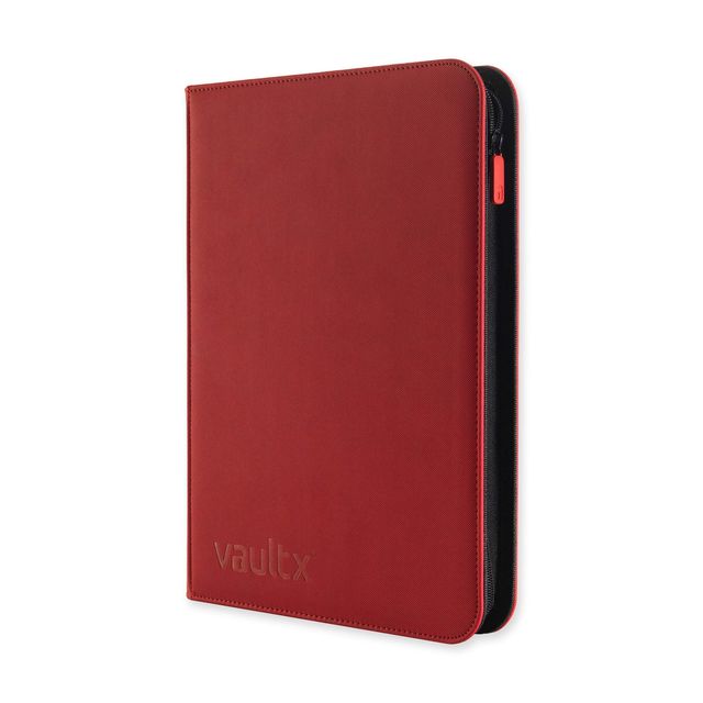 Fire Red Zip Binder 9-Pocket 360 cartas Vault X