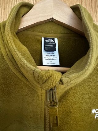 Forro polar The North Face verde oliva