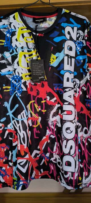 Camiseta hombre Dsquared2 nueva con etiqueta T.2XL