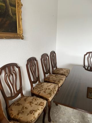 Pack 6 Sillas, Mesa y Cuadro