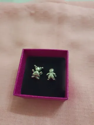 Estilo Pandora Plata Niña Niño Charm las dos por 5