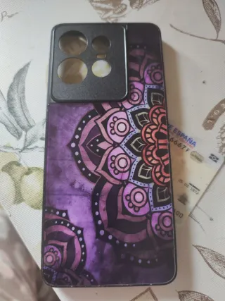 Funda Motorola Edge 50 Pro Mandala Morado