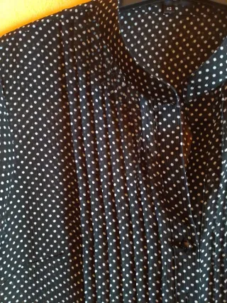 Blusa Antea lunares negro talla L/XL