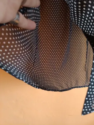 Blusa Antea lunares negro talla L/XL