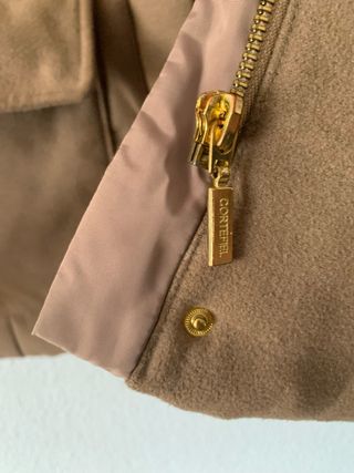 Parka Cortefiel Beige/Marrón Talla L