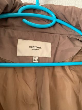 Parka Cortefiel Beige/Marrón Talla L