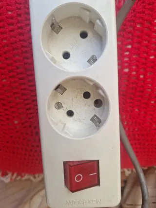 Regleta 6 enchufes con interruptor