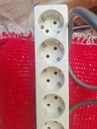 Regleta 6 enchufes con interruptor