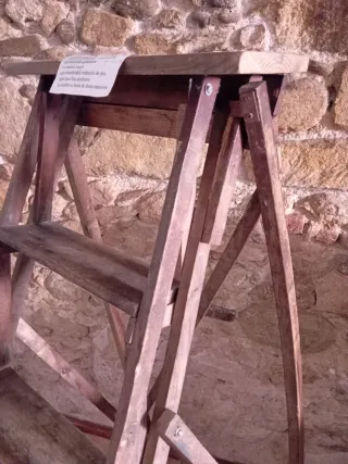 Escalera madera años 50