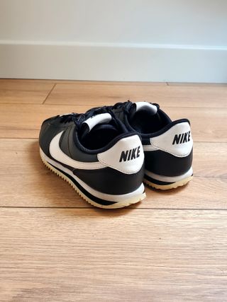 Nike Cortez Junior Negro/Blanco