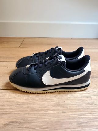 Nike Cortez Junior Negro/Blanco