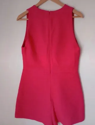 Mono corto Zara texturizado rosa T.S