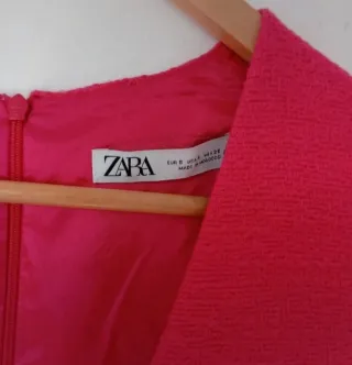 Mono corto Zara texturizado rosa T.S