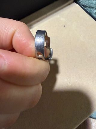Anillo de plata con esmalte verde