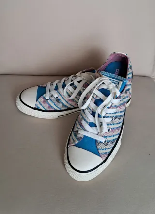 Converse Zapatillas Estampadas Azul y Rosa