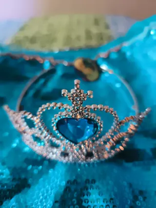 Vestido Frozen niña talla 140cm con su diadema