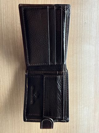 Cartera Pull&Bear Marrón Cuero Genuino