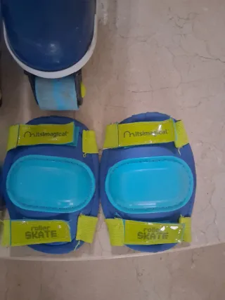 Patines ajustables con protecciones y mochila