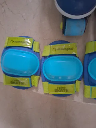 Patines ajustables con protecciones y mochila