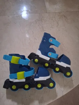 Patines ajustables con protecciones y mochila