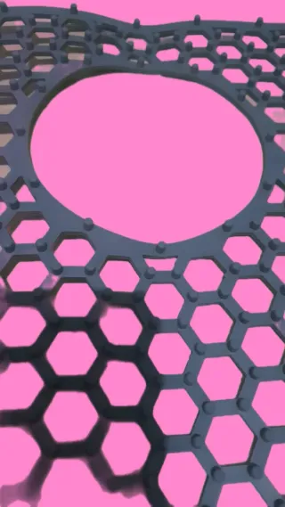 Tapete Silicone Cozinha Hexagonal