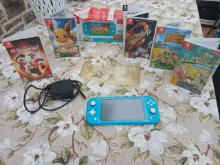 Nintendo Switch Lite turquesa + 2 Juegos