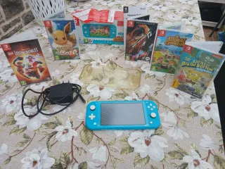Nintendo Switch Lite turquesa + 2 Juegos