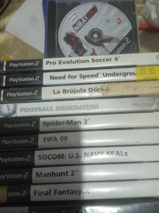 Juegos PlayStation 2: FIFA 08, PES 4, Mercury Melt