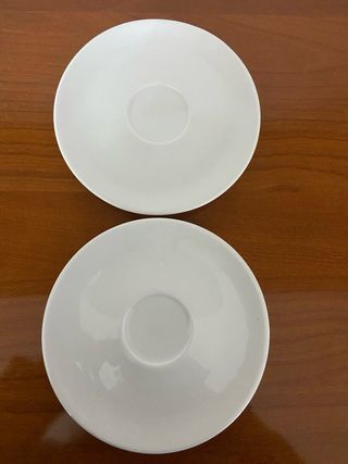 Coppia Piattini Caffè Illy Bianchi