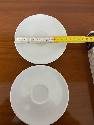 Coppia Piattini Caffè Illy Bianchi