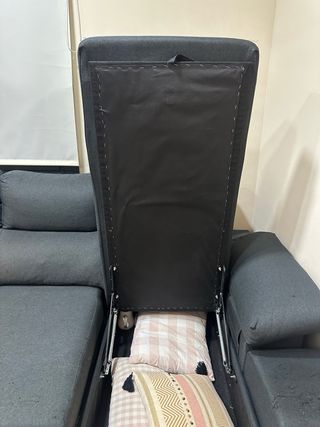 Sofá chaise longue 3 plazas abatible