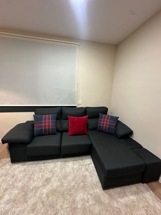 Sofá chaise longue 3 plazas abatible