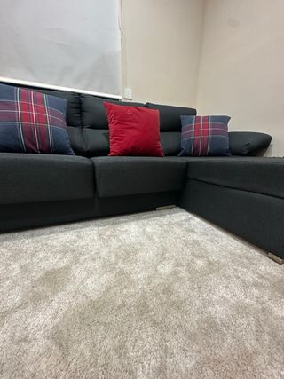 Sofá chaise longue 3 plazas abatible