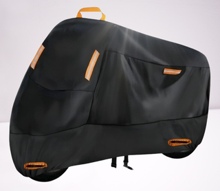 Funda Protectora Moto Negra y Naranja