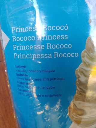 Disfraz Princesa Rococo Talla 3-4 Años