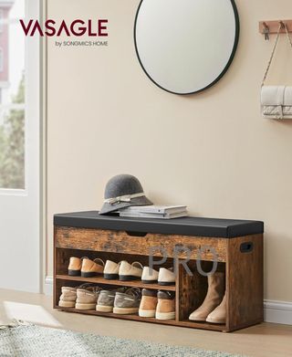 Banco zapatero con cojín - Vasagle