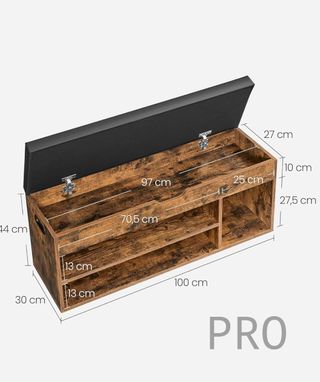 Banco zapatero con cojín - Vasagle
