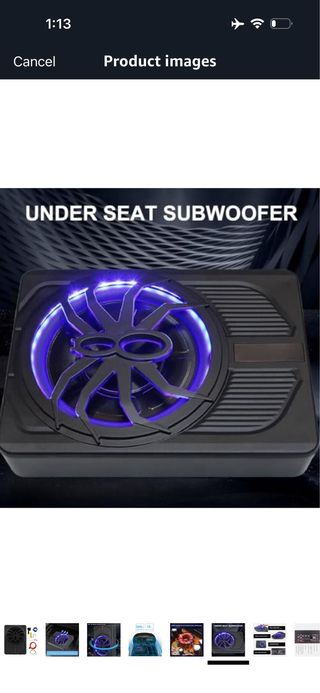 10 Car Powered Subwoofer 800W, Slim Car Subwoofer