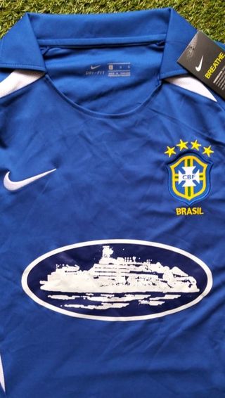 Camiseta Brasil Azul Talla L