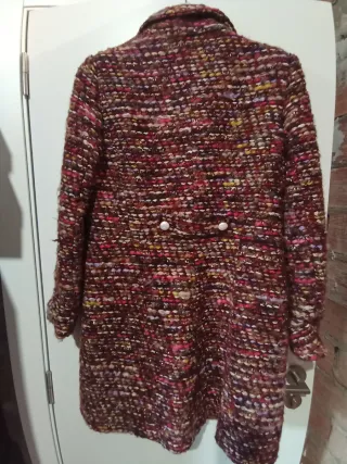 Abrigo estilo Chanel multicolor