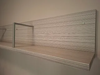 Estantería de pared madera y metal