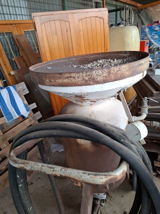 Máquina de arenado industrial