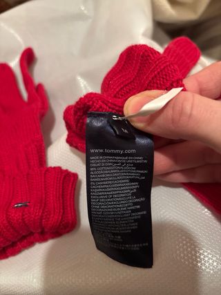 Guantes Tommy Hilfiger Niñ@ Rojo