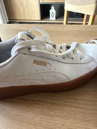 Zapatillas Puma Blancas Suela Marrón