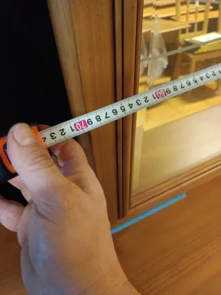 Zapatero Arca Miel Cristal Madera