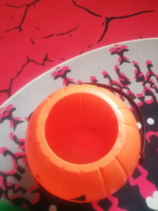 Cubo Calabaza Halloween Naranja