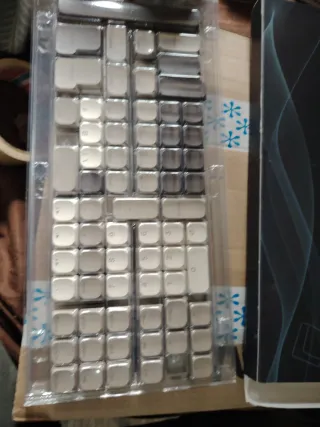 Set Keycaps Mecánico Negro Multicolor