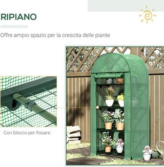 Serra da Giardino con 4 Ripiani in Metallo e Coper