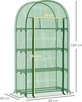 Serra da Giardino con 4 Ripiani in Metallo e Coper