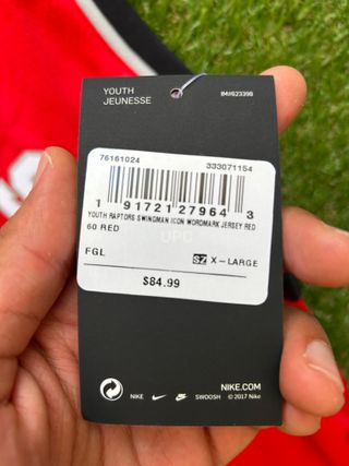 Camiseta Toronto Raptors NBA Talla XL Juvenil